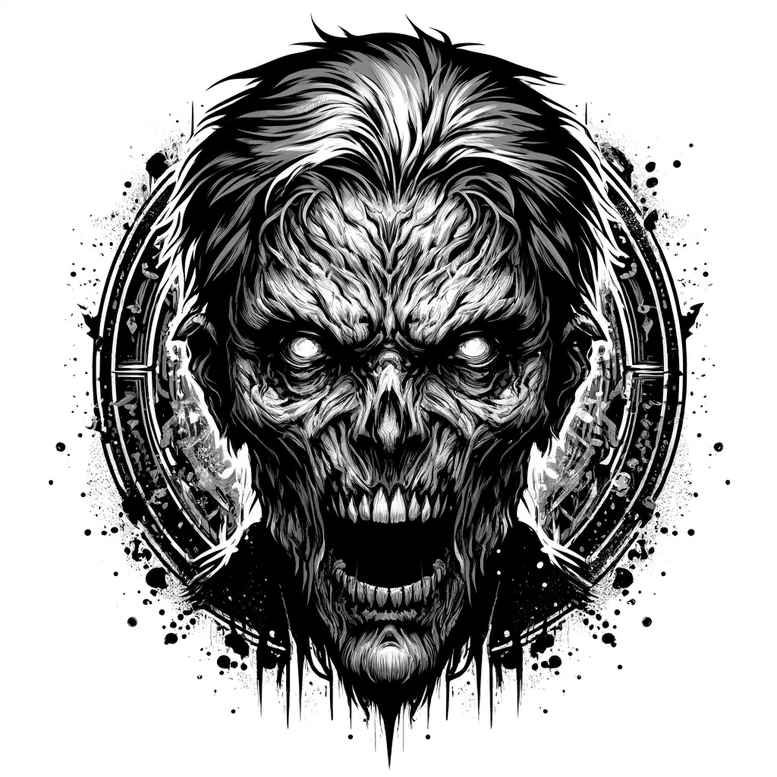 zombies tattoo design ideas Surrealism symbolic motifs rotting skin symbolising perseverance