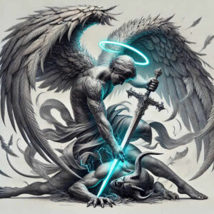 angel – tattoo design ideas free ai generated – realism-photo-realistic – for-arm – Gallery: angel-inkby-ai