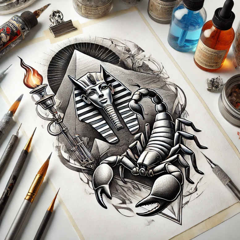 egyptian-god-of-death-anubis-high-resolution-tattoo-for-scapula – tattoo design ideas free ai generated – Gallery: anubis-inkby-ai