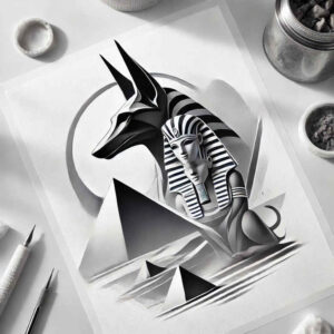 divine-energy-anubis-portrait-realism-for-lower-arm – tattoo design ideas free ai generated – Gallery: anubis-inkby-ai