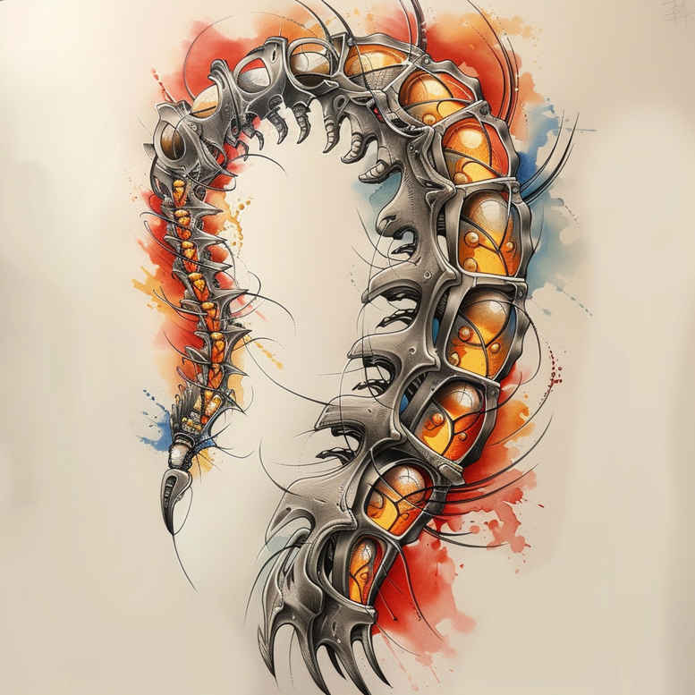 biomechanics tattoo design ideas bold highlights anatomy art stands for perseverance