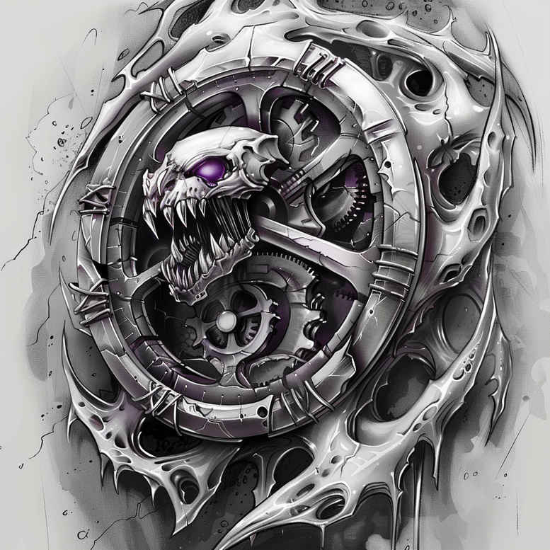 biomechanics tattoo design ideas enhanced color detailed anatomy for heel