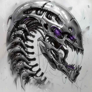 biomechanics tattoo design ideas Realism full detail functional anatomy stands for courage