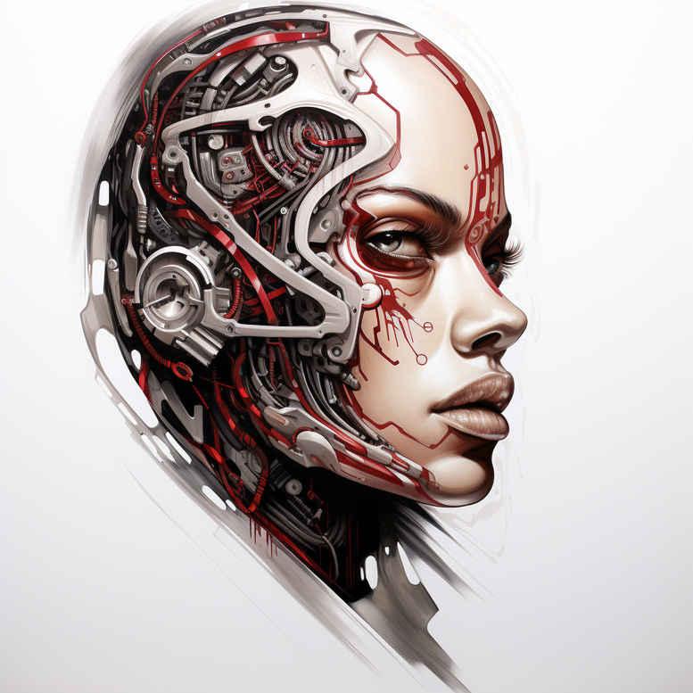 biomechanics tattoo design ideas Realism lifelike eyes muscular structure for forearm