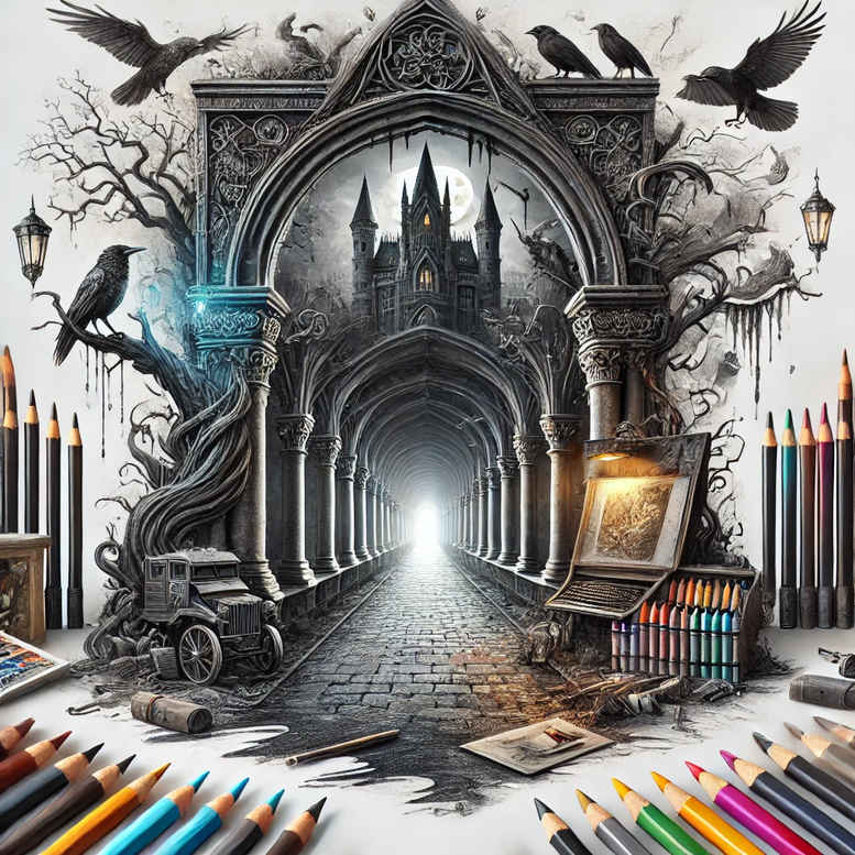 armory-abyss-shadow-realism – tattoo design ideas free ai generated – Gallery: castles-inkby-ai