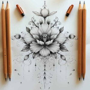 chains tattoo design ideas quiet linked pattern for lower chest
