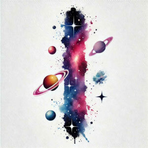 celestial-sphere – tattoo design ideas free ai generated – realism-real-life-shading – for-back-shoulder – Gallery: cosmos-inkby-ai