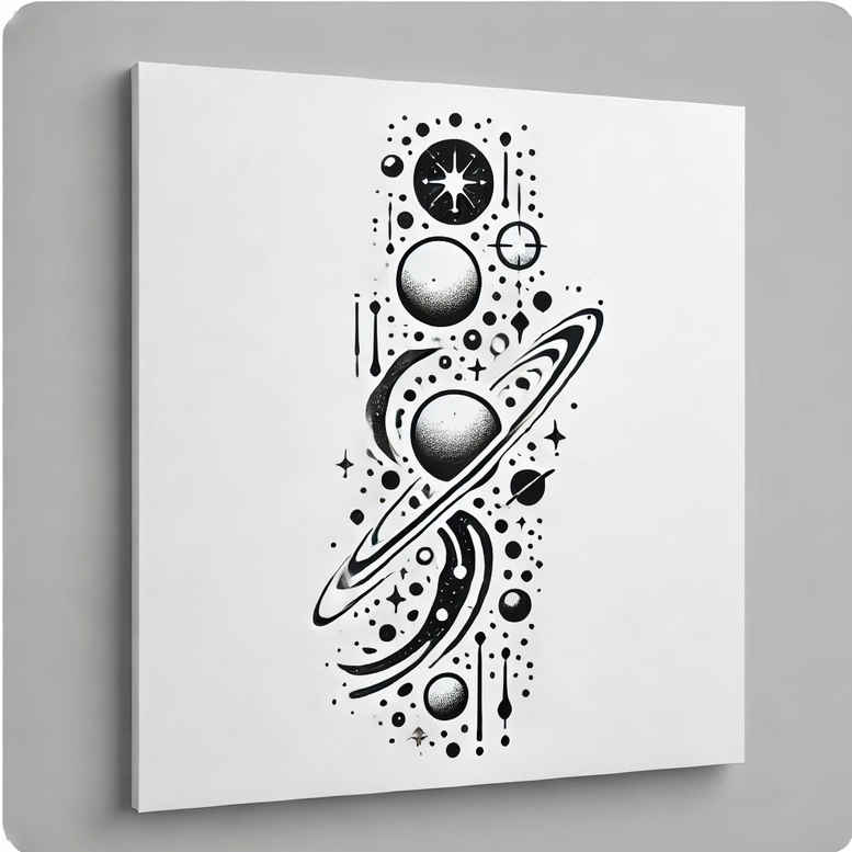 cosmic-radiation – tattoo design ideas free ai generated – realism-realistic-dimension – for-hand – Gallery: cosmos-inkby-ai