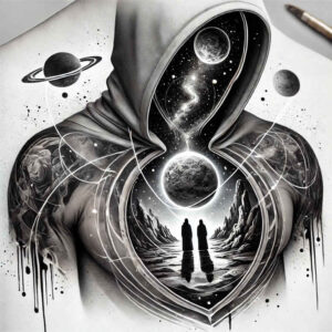 cosmic-rays – tattoo design ideas free ai generated – realism-depth-perception – for-wrist – Gallery: cosmos-inkby-ai
