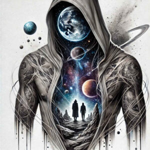 starburst – tattoo design ideas free ai generated – neotraditional-smooth-gradients – for-chest – Gallery: cosmos-inkby-ai