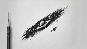 cosmos tattoo design ideas minimalist cosmic chaos for wrist
