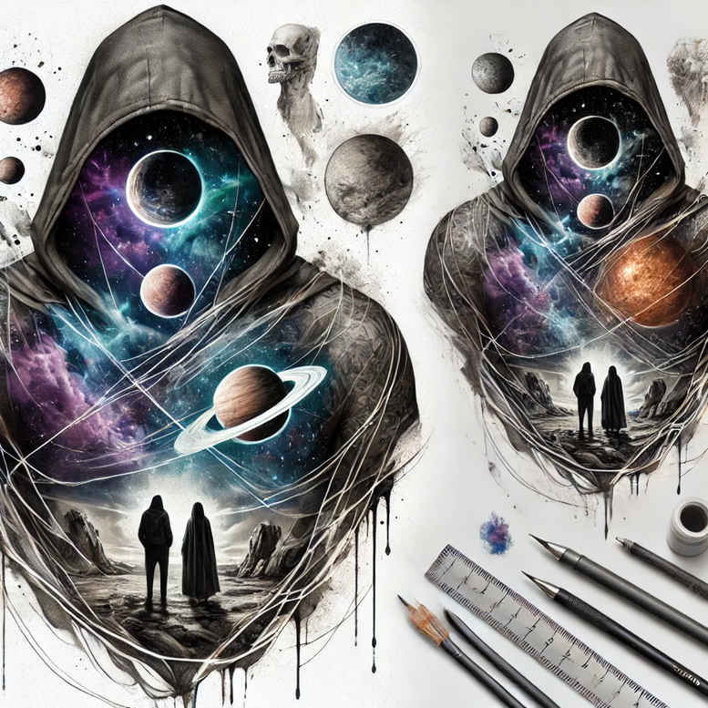 cosmos tattoo design ideas classic motifs cosmic order embodying endurance
