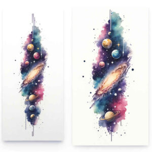 cosmos tattoo design ideas artistic contrast cosmic order for lower chest