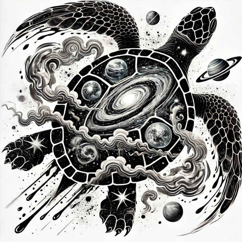 cosmos tattoo design ideas Realism transparent layer cosmic radiation for full back