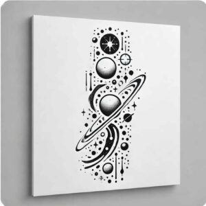 cosmos tattoo design ideas modern classic stardust perseverance and power
