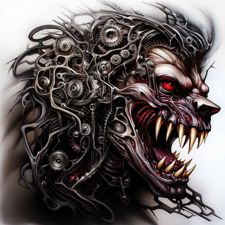 demons tattoo design ideas Realism transparent layer dark aura meaning perseverance