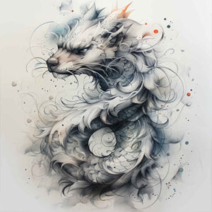 dragon-breath – tattoo design ideas free ai generated – sinister – for-chest – Gallery: dragons-inkby-ai