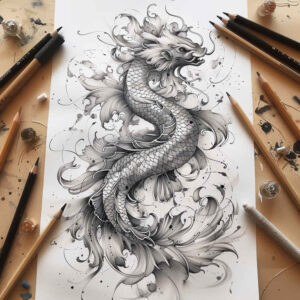 dragon-spirit – tattoo design ideas free ai generated – grim – for-shin – Gallery: dragons-inkby-ai