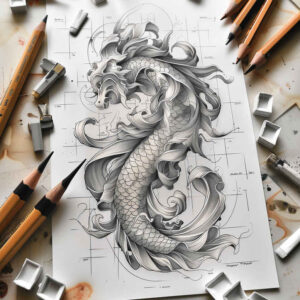dragons tattoo design ideas bold texture fierce pose symbol of endurance