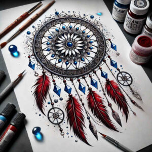 dreamcatchers tattoo design ideas delicate symmetrical for chest