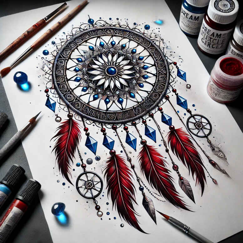 dreamcatchers tattoo design ideas delicate symmetrical for chest