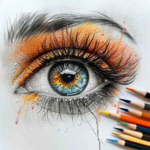 detailed-eye – tattoo design ideas free ai generated – neotraditional-vivid-color – for-heel – Gallery: eyes-inkby-ai