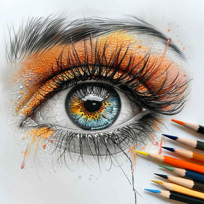 detailed-eye – tattoo design ideas free ai generated – neotraditional-vivid-color – for-heel – Gallery: eyes-inkby-ai