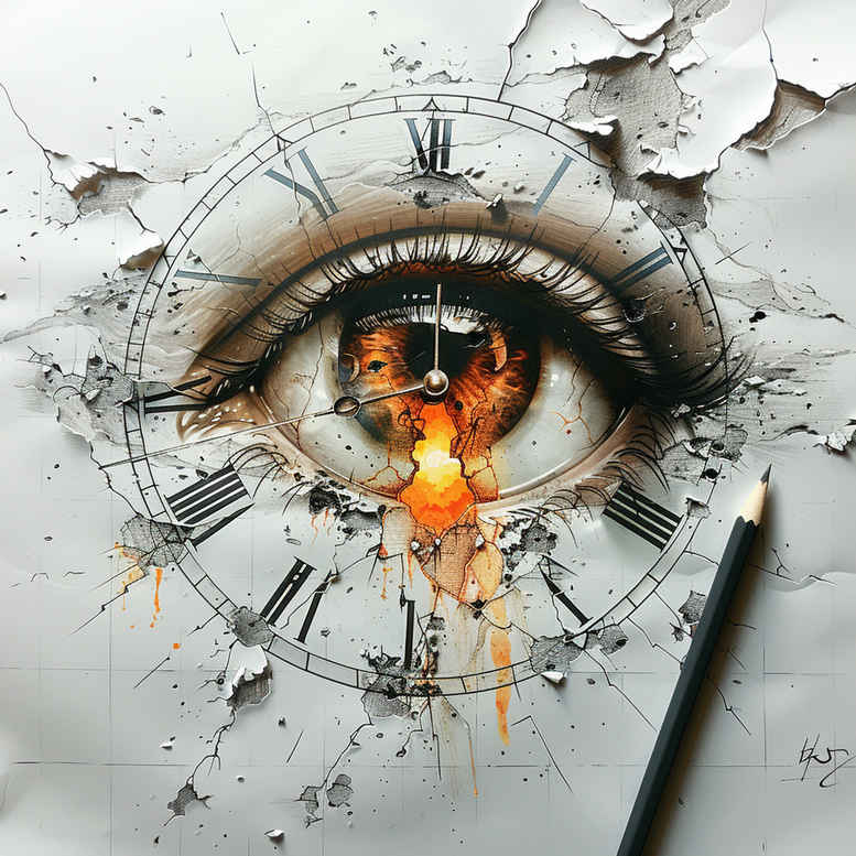 eye-and-shadow – tattoo design ideas free ai generated – neotraditional-dynamic-color – for-wrist-side – Gallery: eyes-inkby-ai