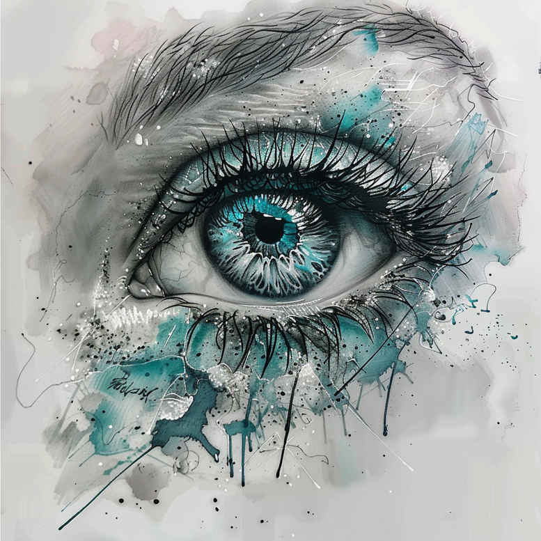 eye-tattoo – tattoo design ideas free ai generated – neotraditional-clean-fill – for-heel – Gallery: eyes-inkby-ai