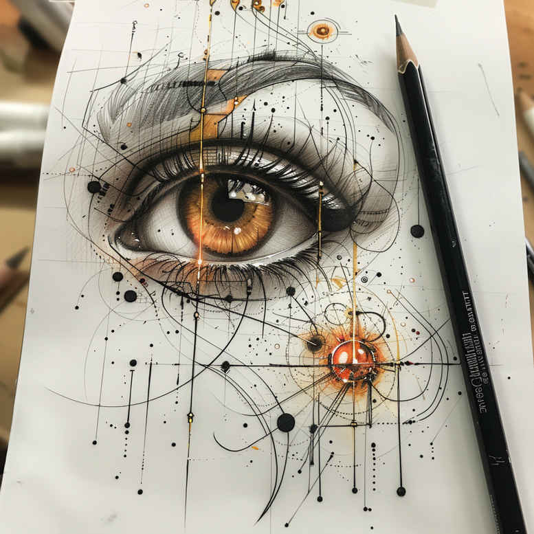 eye-with-moon – tattoo design ideas free ai generated – realism-true-rendering – for-lower-arm – Gallery: eyes-inkby-ai