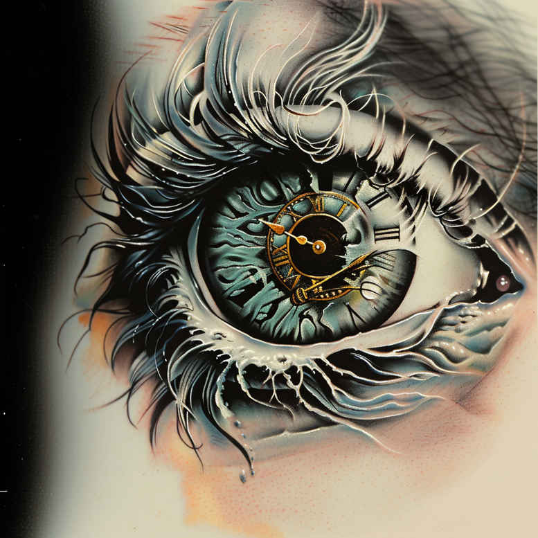 mystical-eye-for-men – tattoo design ideas free ai generated – surrealism-ethereal – for-lower-leg – Gallery: eyes-inkby-ai