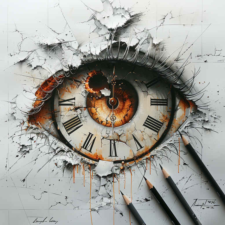 shaded-eye – tattoo design ideas free ai generated – realism-soft-focus – for-thigh – Gallery: eyes-inkby-ai