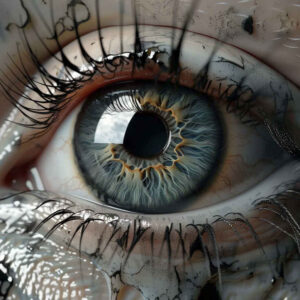 eyes tattoo design ideas layered fill abstract embodying determination