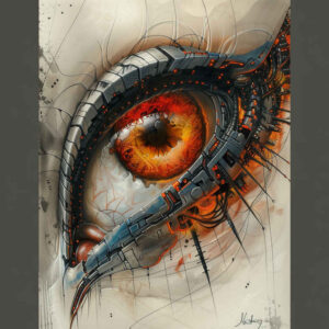 eyes tattoo design ideas Surrealism fantasy-inspired abstract for ankle