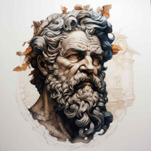 detailed-face – tattoo design ideas free ai generated – realism-mirrored-effect – for-back-of-neck – Gallery: faces-inkby-ai