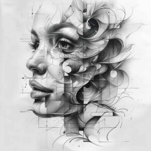 expressive-face – tattoo design ideas free ai generated – crisp-detail – for-back – Gallery: faces-inkby-ai