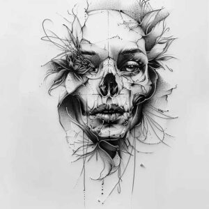 expressive-face – tattoo design ideas free ai generated – realism-photo-ink – for-ankle – Gallery: faces-inkby-ai