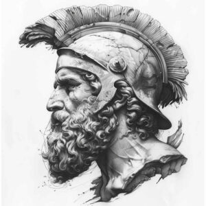feathered-face – tattoo design ideas free ai generated – realism-light-and-shadow-play – for-wrist-side – Gallery: faces-inkby-ai