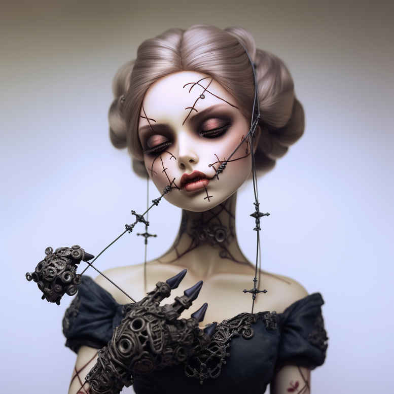 female-face – tattoo design ideas free ai generated – surrealism-translucent-layers – for-outer-arm – Gallery: faces-inkby-ai