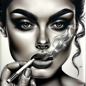 frontal-face – tattoo design ideas free ai generated – realistic-perspective – for-outer-arm – Gallery: faces-inkby-ai