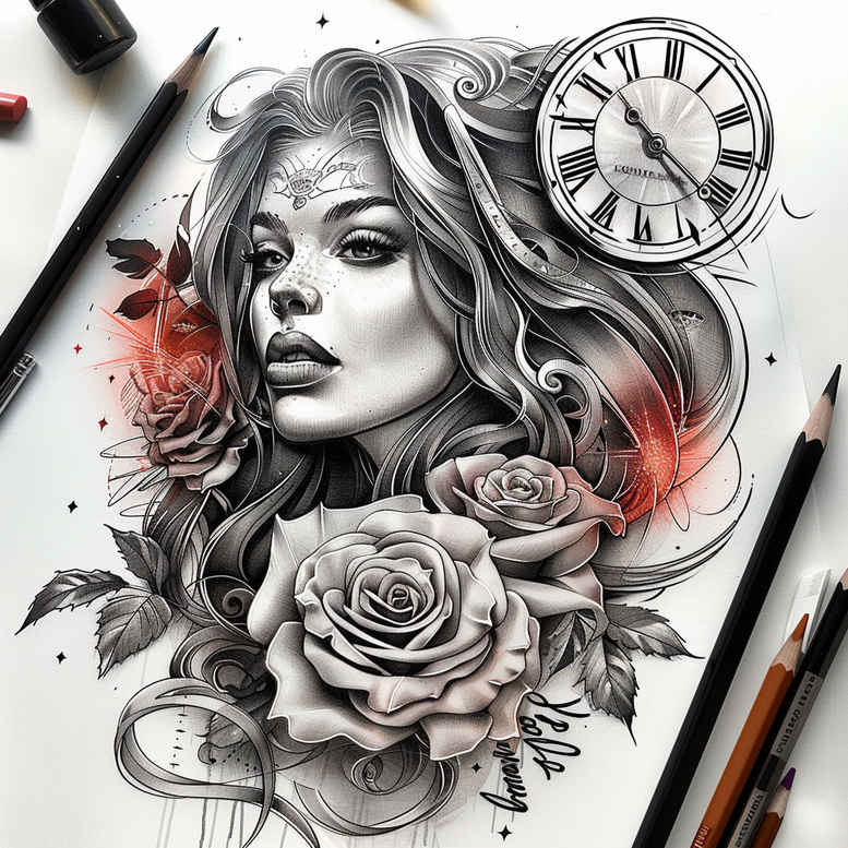 faces tattoo design ideas Realism skin realism angular for biceps