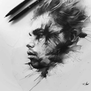 faces tattoo design ideas Realism soft focus artistic flair symbolising courage