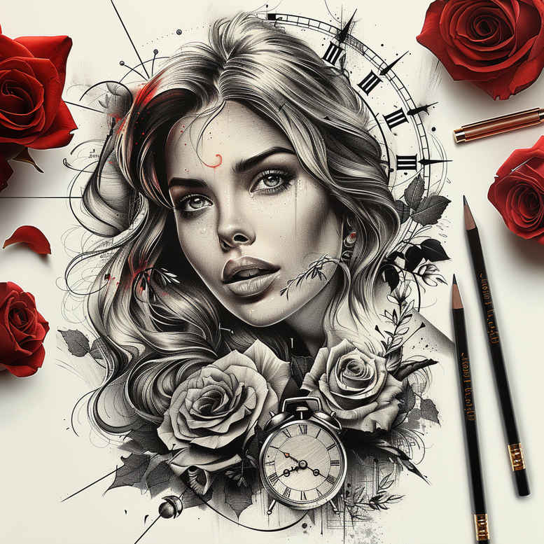 faces tattoo design ideas bold color expressive meaning determination