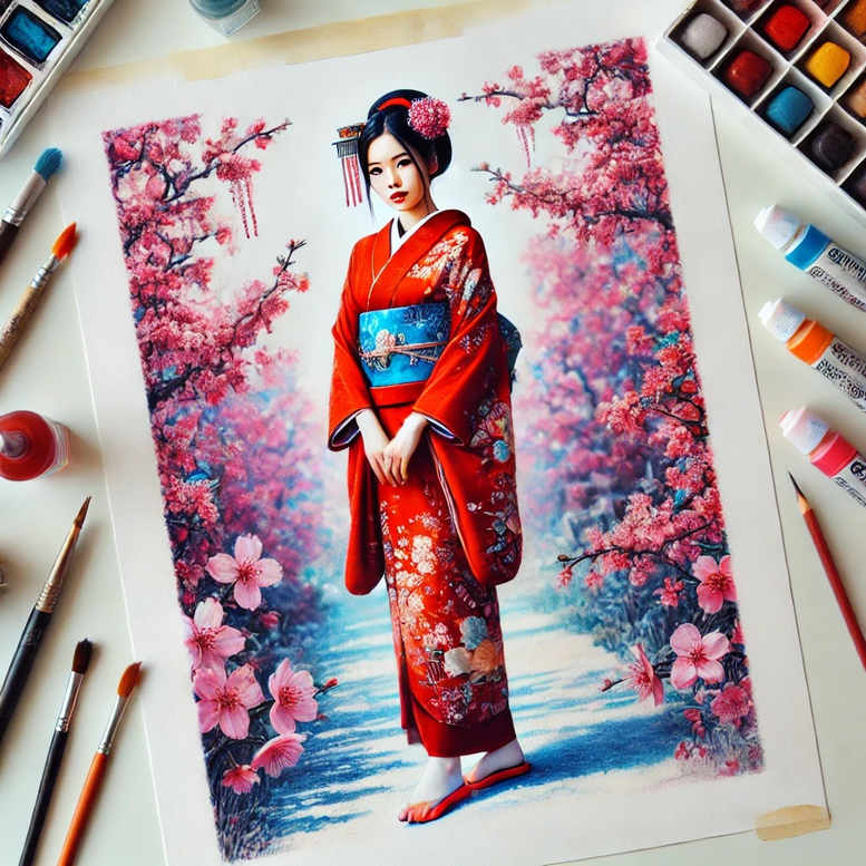 geisha tattoo design ideas phantasmagoric graceful posture for hand