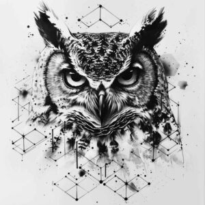 fractal-tattoo – tattoo design ideas free ai generated – point-minimal – for-upper-arm – Gallery: geometric-inkby-ai