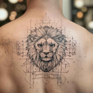 geometric-pattern-tattoo – tattoo design ideas free ai generated – tiny-detail – for-stomach – Gallery: geometric-inkby-ai