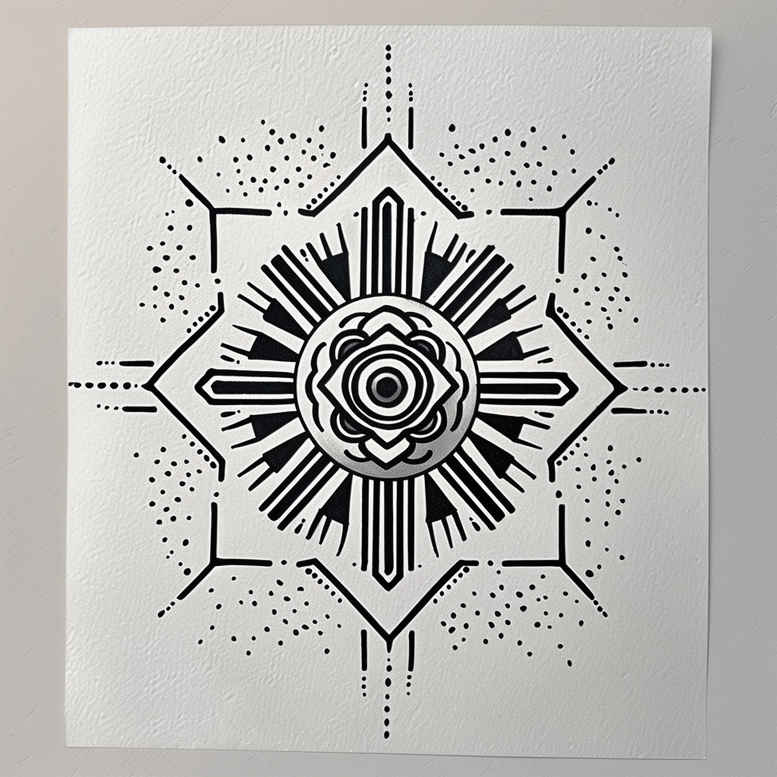 minimalist-tattoo – tattoo design ideas free ai generated – silent – for-wrist-side – Gallery: geometric-inkby-ai