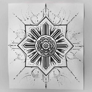 overlapping-shape-tattoo – tattoo design ideas free ai generated – delicate – for-inner-arm – Gallery: geometric-inkby-ai