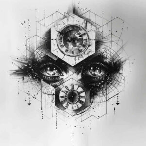 precise-lines-tattoo – tattoo design ideas free ai generated – ultra-thin – for-neck – Gallery: geometric-inkby-ai