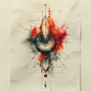 spatial-tattoo – tattoo design ideas free ai generated – small-detail – for-abdomen – Gallery: geometric-inkby-ai